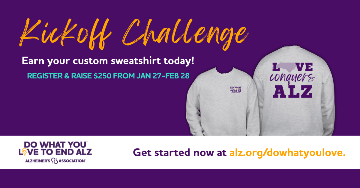 Do What You Love. Prove that Love Conquers&nbsp;ALZ.