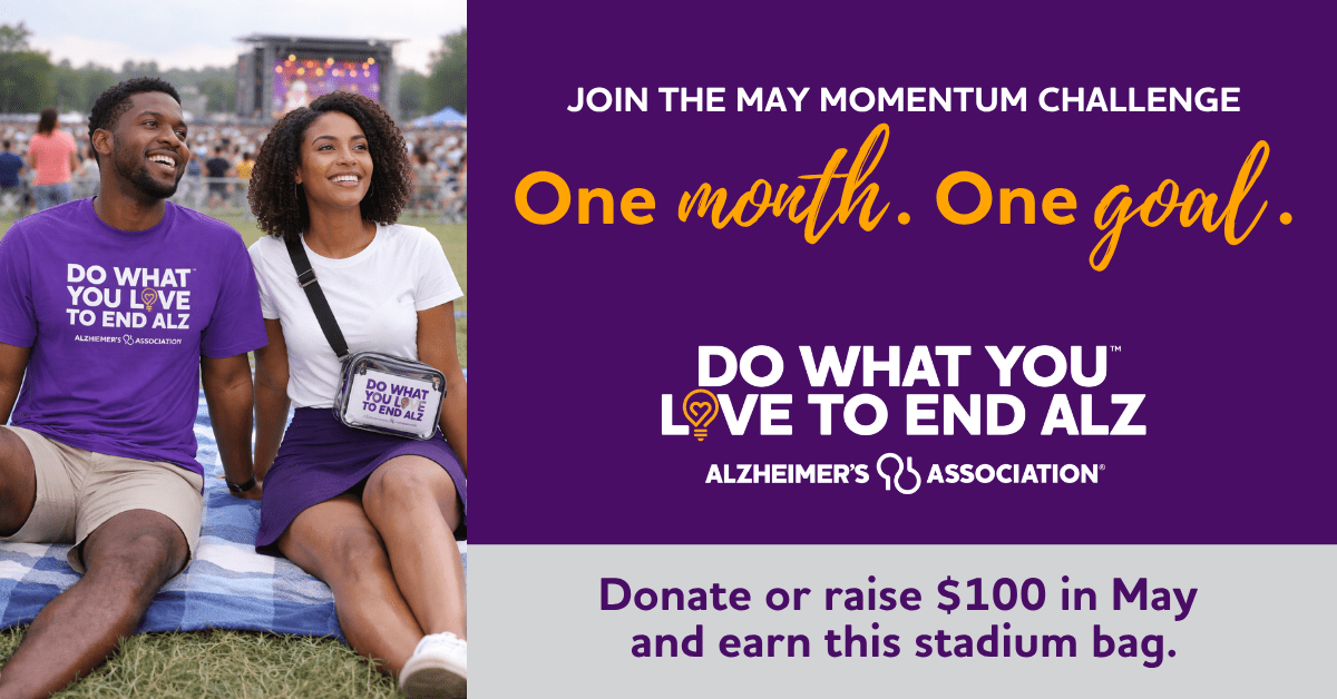 Do what you love in May – and help&nbsp;#ENDALZ!